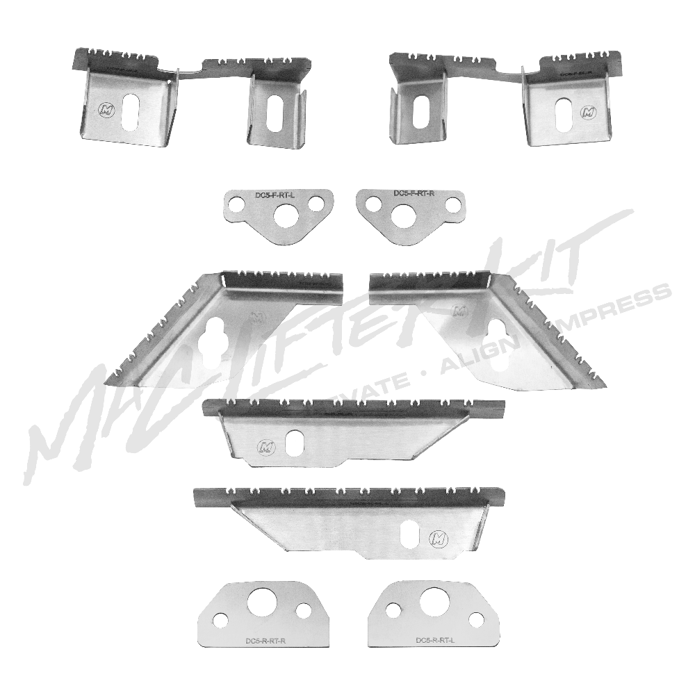 HONDA Integra DC5/RSX – Complete Front and Rear Bumper Lifter & Tabs Set