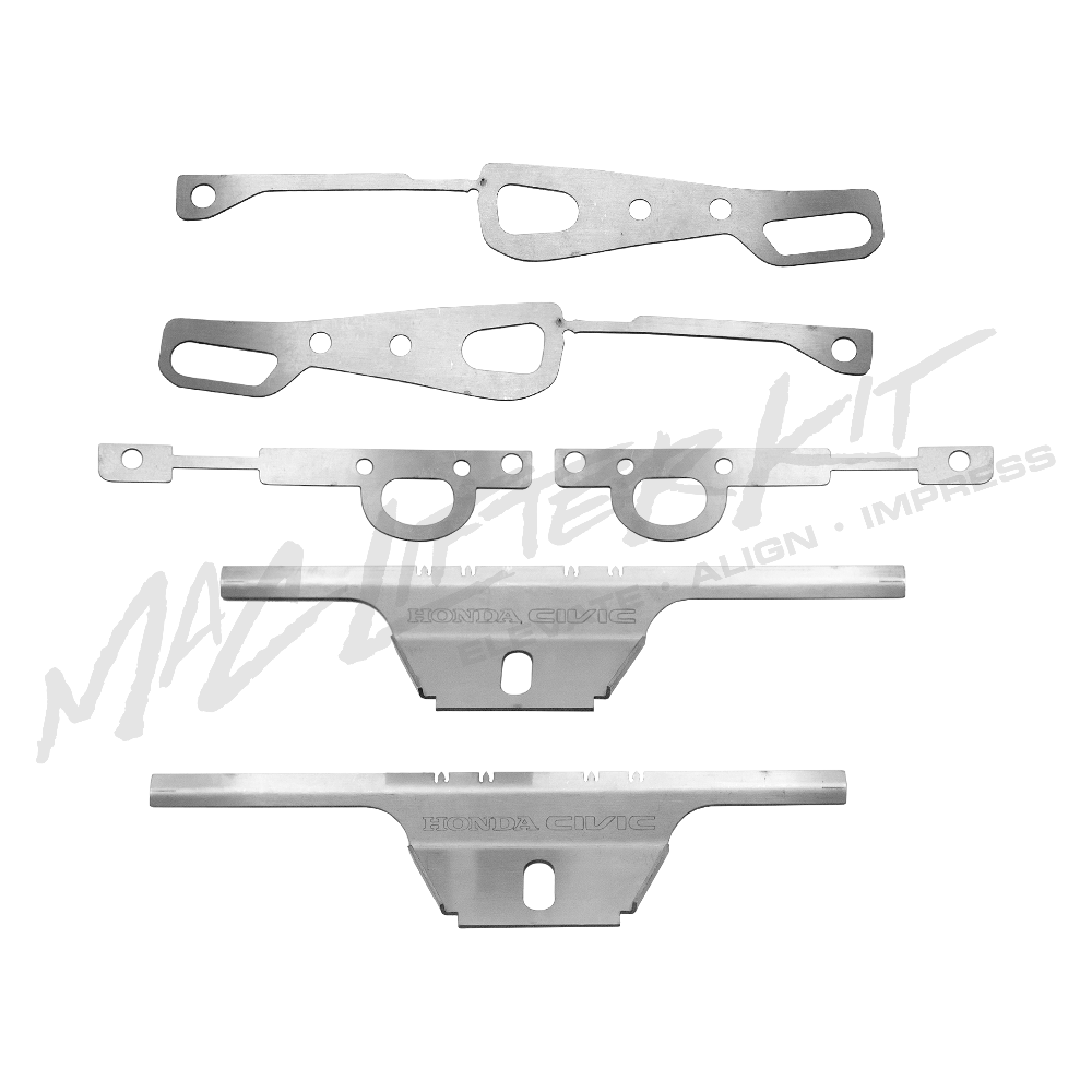 HONDA Civic EK/EJ/EM Coupe/Sedan – Complete Front and Rear Bumper Lifter & Tabs Set
