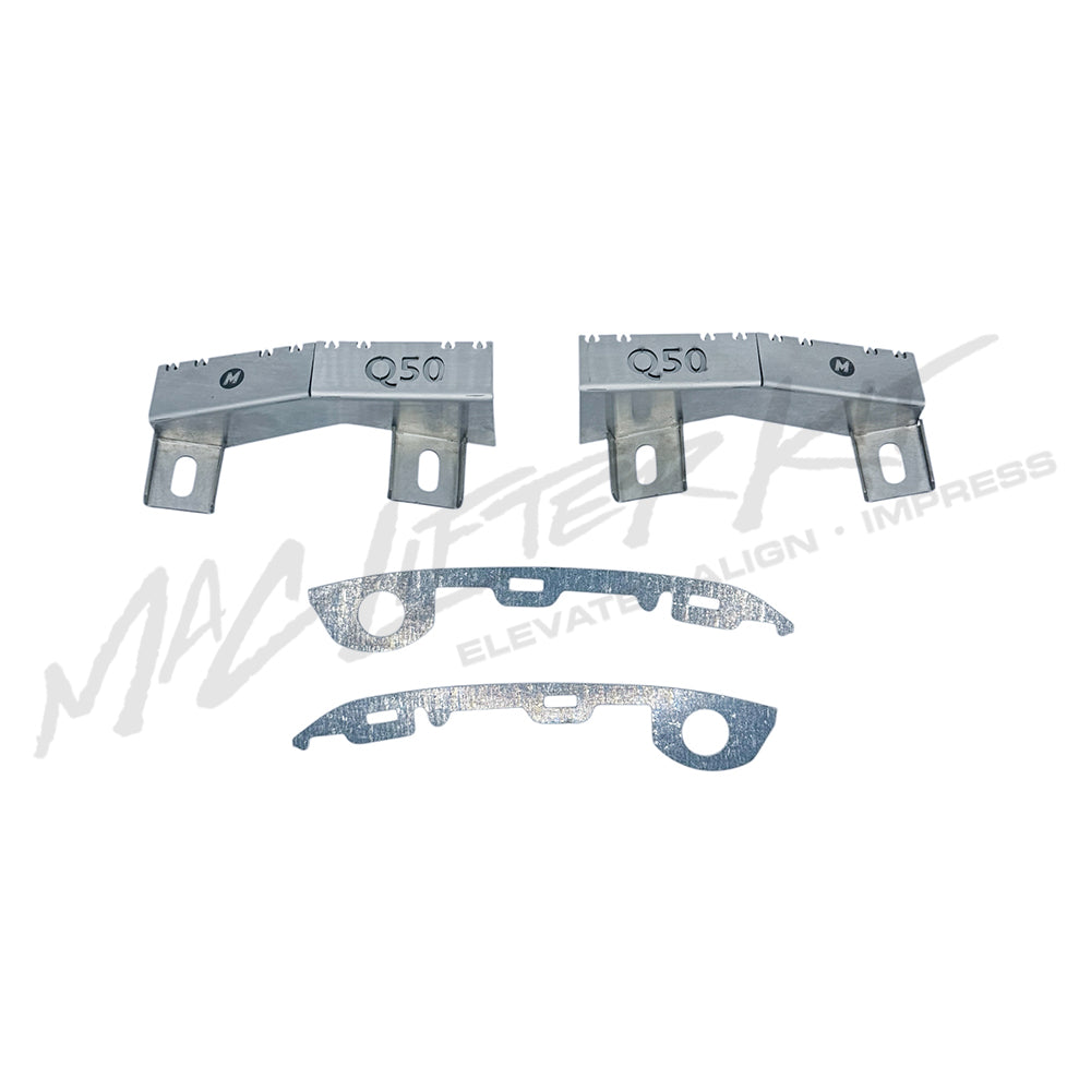 INFINITI Q50 – Complete Front Bumper Lifter & Tabs Set