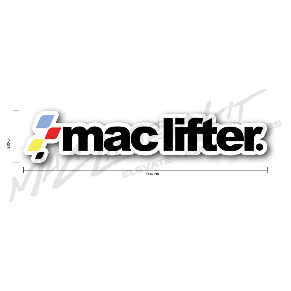 MAC Lifter Sticker Decals – OG Script – MAC Lifter Kit