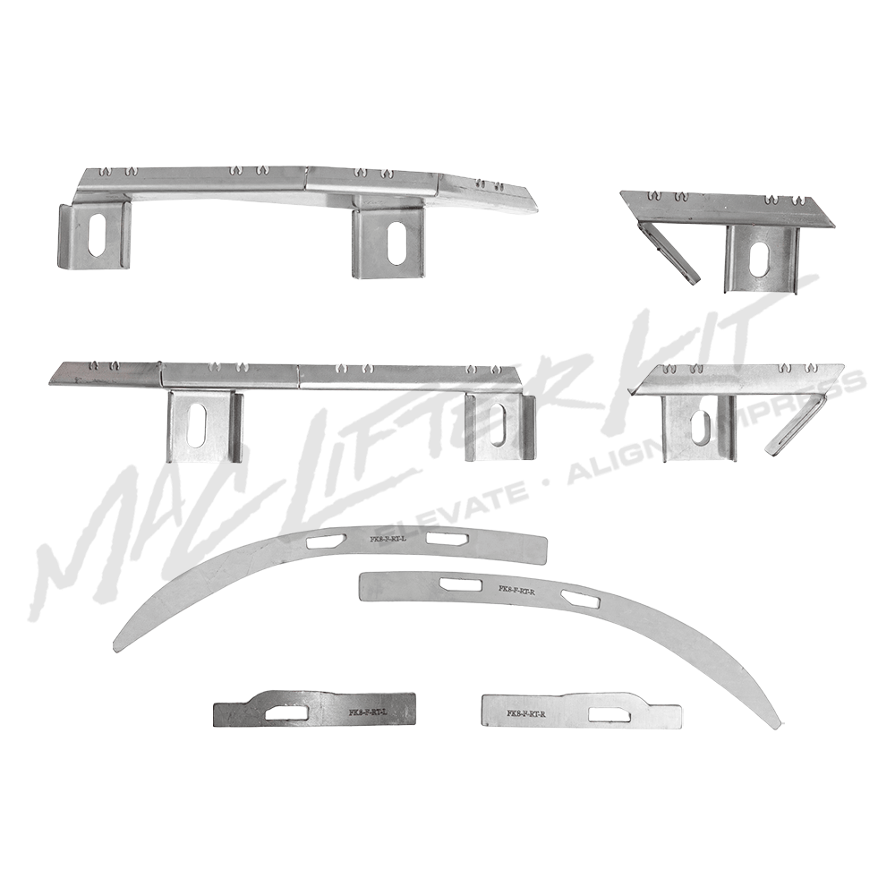 HONDA Civic FK8 – Complete Front Bumper Lifter & Tabs Set