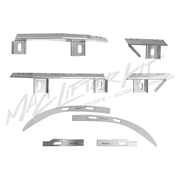 HONDA Civic FK8 – Complete Front Bumper Lifter & Tabs Set