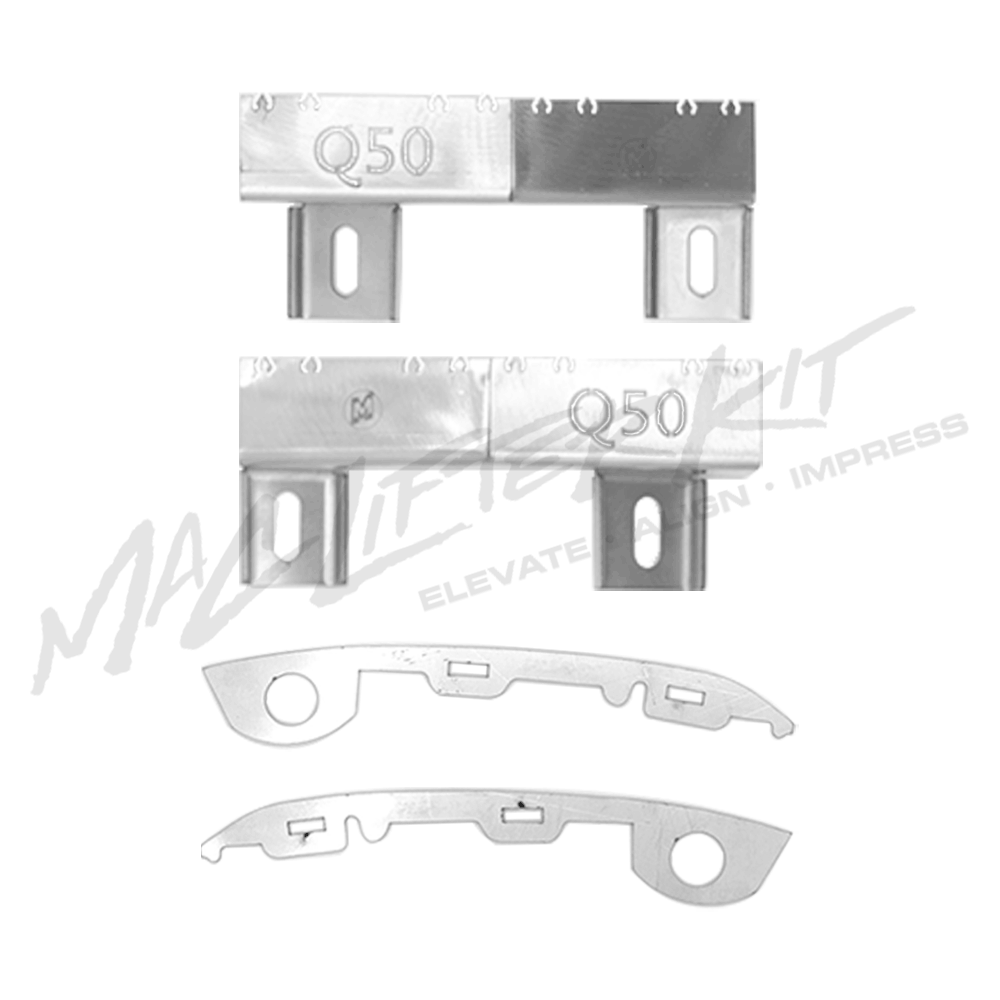 INFINITI Q50 – Complete Front Bumper Lifter & Tabs Set