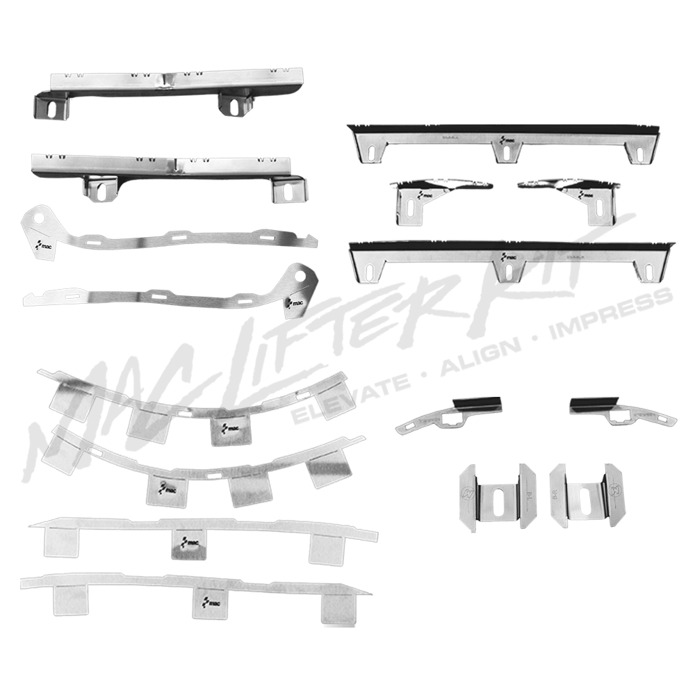 LEXUS ISF – Complete Front and Rear Bumper Lifter & Tabs Set with Support