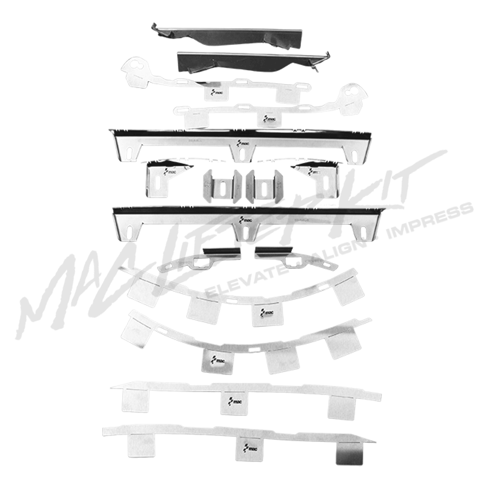 LEXUS 2IS – Complete Front and Rear Bumper Lifter & Tabs Set with Support