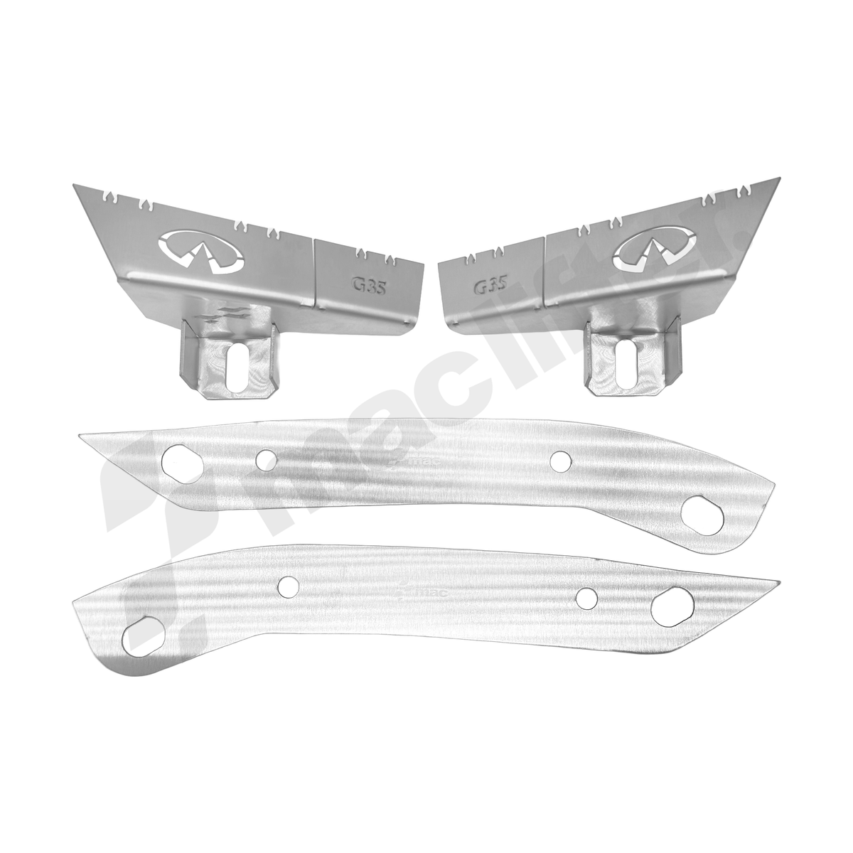 INFINITI G35 Coupe – Complete Front Bumper Lifter & Tabs Set